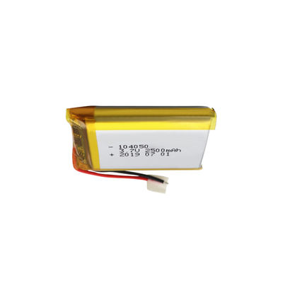 104050 3,7 V Li Polymer Battery Pack recarregável 2500Ah KC habilitado