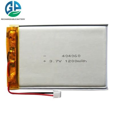 3.7v Bateria recarregável de polímero de lítio de alta capacidade 404060 1200mah Pequena