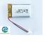 3.7v 400mah Bateria recarregável Li-Ion Polymer Pack 802030 500 vezes