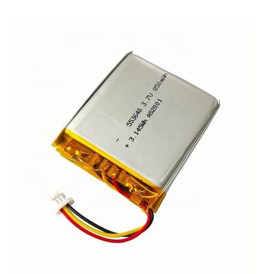 553640 lítio recarregável Ion Polymer Battery Pack 3.7V 850mAh