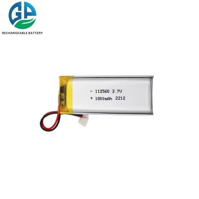Bateria 112560 de ISO9001 KC Lipo, lítio Ion Polymer Battery Pack de 3.7V 1800mAh 6.66Wh