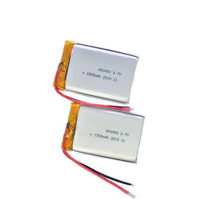 803450 1500mah 3,7 volt recarregável Li Polymer Battery
