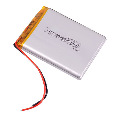 Bateria recarregável da tabuleta do lítio 105575 3.85V 3,7 v 5000mah