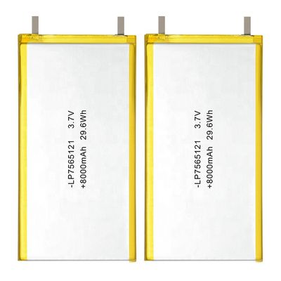 comprar Pilha de bateria 3.7V de Ion Rechargeable Lipo Lithium Polymer 8000mAh online manufacture