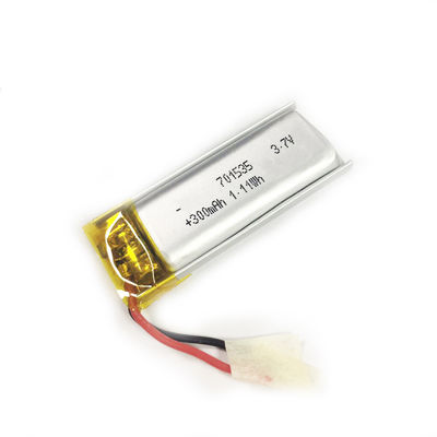 comprar Bateria de Polímero de Lítio de 3.7V Aprovada pela IEC62133/KC com Capacidade de 300mAh e Tamanho de 7*15*35mm Fabricação em linha