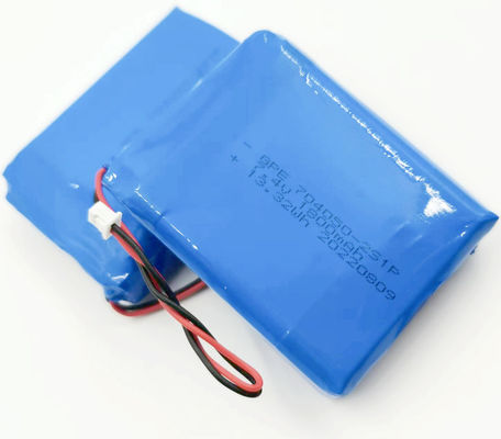 comprar 704050 7,4V 1800mAh 500 vezes Vida do Ciclo Pacote de bateria de polímero de lítio personalizado para dispositivo de detecção Fabricação em linha