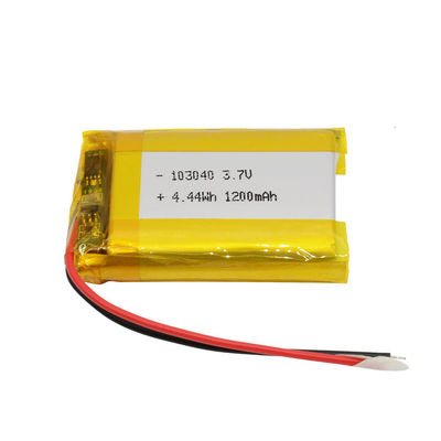 comprar OS CB IEC62133 da bateria do polímero do lítio do de alta capacidade certificaram 103040 3.7v 1200mAh online manufacture
