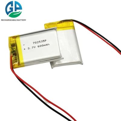 comprar 702535 armazenamento pequeno 3.7V do KC da bateria do polímero do lítio de 600mah 650mah 700mah online manufacture