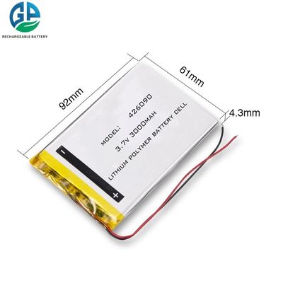 comprar Bateria de polímero de lítio de alta descarga 426090 3.7v 3000mah Bateria de lípo recarregável plana online manufacture