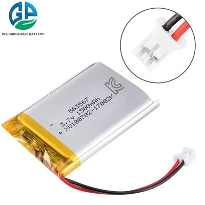comprar 3.7v Bateria Li-Polymer 563567 3.7V 1500mAh Bateria Lipo recarregável online manufacture