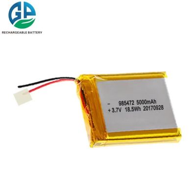 comprar 3Bateria de polímero de lítio 985472 5000mAh 3.7V 18.5WH Bateria recarregável de polímero de leão online manufacture