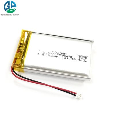 buy Bateria de Polímero de Lítio de 3.7V 1500mAh com 500 Ciclos de Vida - Pacote de Bateria LiPo Recarregável Fabricação em linha