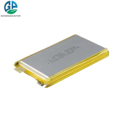buy 3.7V 5000mAh Custom Bateria de Lítio Polímero 105085 Tamanho Bateria LiPo recarregável Fabricação em linha