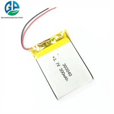 comprar 99% Eficiência 3.7V 300mAh 500 vezes Vida do Ciclo Bateria Lipo personalizada Bateria de lítio polímero Fabricação em linha