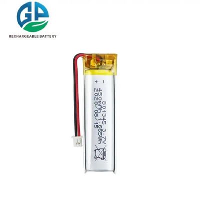 comprar CB IEC62133 Bateria Li-Ion 3.7V Bateria de Lítio 801345 450mAh Bateria de Lítio Smart Home online manufacture