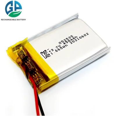 comprar 3.7V 450mah Lipo 502535 Bateria recarregável de iões de lítio e polímero 3.7 V para produto sem fio/auricular de dente azul online manufacture