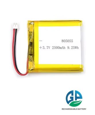 comprar Bateria recarregável de lítio 3,7v Li-ion Lipo 2500mah 805055 online manufacture