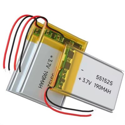 comprar 551525 3,7V 190mAh Bateria de lítio polímero KC UN38.3 Certificada Bateria recarregável Lipo online manufacture
