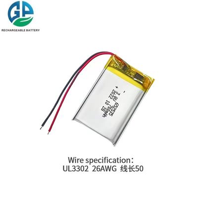 buy Bateria de Polímero de Lítio Recarregável Lipo de 3.8V 700mAh com Vida Útil de Ciclo de 500 vezes Fabricação em linha
