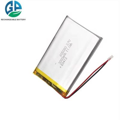 comprar Bateria recarregável Lipo 605080 Bateria de iões de lítio 3.7v 3000mah KC CB IEC62133 Fabrica profissional aprovada online manufacture
