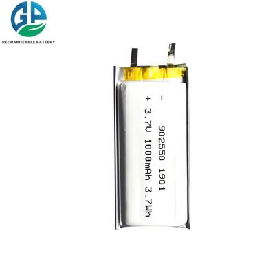 comprar Bateria de polímero de lítio de alta capacidade de 3,7 V KC IEC62133 Bateria de polímero de lítio certificada 1000mah 902550 online manufacture