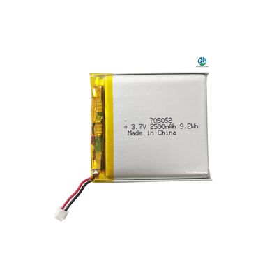 comprar KC Bateria recarregável de polímero de lítio de 3,7v 705052 2500mAh 9,25Wh Bateria recarregável de polímero de lítio online manufacture