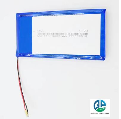 comprar Bateria de alta taxa de descarga 30C 10000mah Bateria de polímero Li recarregável 7661115 3.7V 37Wh Bateria de polímero Li para Iphone online manufacture