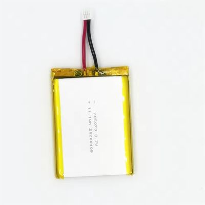 comprar Bateria de lítio polímero de alta descarga de 3,7 V 705070 3000mah Bateria de lítio de alta capacidade 30C Max60C recarregável online manufacture