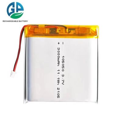 comprar Bateria de polímero de lítio de alta descarga 105050 3.7V 3000mAh Bateria plana recarregável 30CMax60C Lipo online manufacture