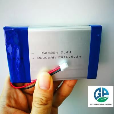 comprar Bateria de polímero de lítio de alta capacidade de 7,4 V 505284 2S1P 2600mah bateria recarregável de lítio-íon de lítio-íon de lítio-lítio online manufacture