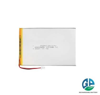 comprar Bateria recarregável de lítio-íon-polímero 6080130 8000mAh Bateria recarregável de lítio-polímero 3.7V online manufacture