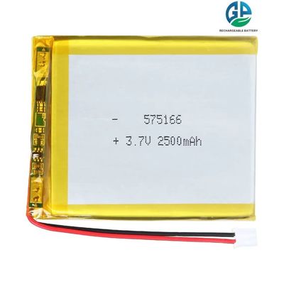 comprar Bateria de polímero de iões de lítio de alta capacidade 2500mAh 575166 2500mah 3.7V Bateria de polímero de iões de lítio online manufacture