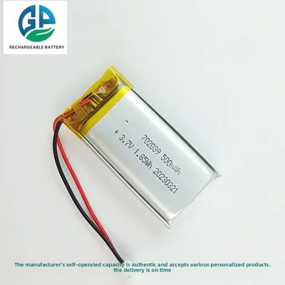 comprar Bateria Lipo de alta capacidade aprovada pela KC 702039 3.7V 500mAh Bateria recarregável de polímero de lítio online manufacture