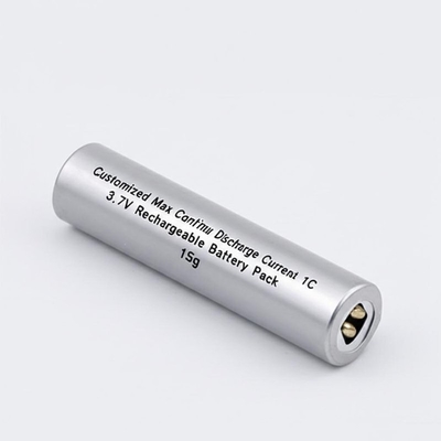 comprar Pacote de bateria recarregável de corrente máxima de descarga contínua 1C personalizado com tensão de 3,7V e peso de 15g online manufacture