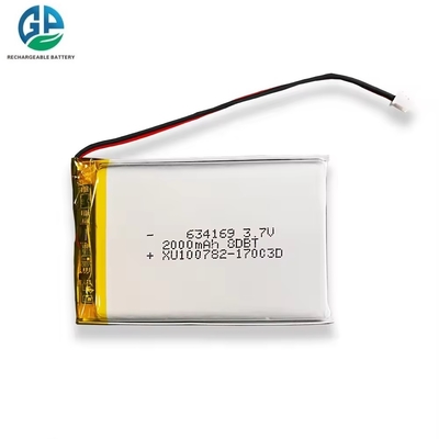 comprar Bateria de alta taxa de descarga 30C Max60C recarregável 634169 2000mAh Bateria Li-polímero de 3,7V para elevadores elétricos online manufacture