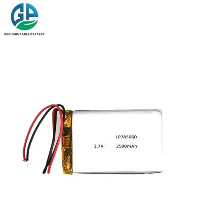 comprar Bateria de Lítio Polímero Recarregável Lipo Aprovada pela KC IEC62133 3.7V 2500mAh para Dispositivos de Beleza online manufacture