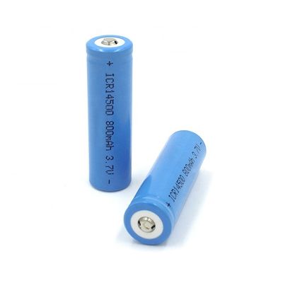 comprar 750mAh 3.7V 14500 Bateria recarregável de íons de lítio com 500 ciclos de vida para luz solar de gramado Fabricação em linha