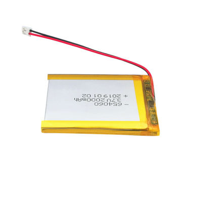 comprar UN38.3 3,7 V 2000mAh Lipo 654060 Li Polymer Battery Pack online manufacture