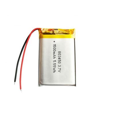 comprar 803450 Bateria Lipo 3.7V 1500mAh com 500 Ciclos de Vida Bateria recarregável de polímero de lítio Fabricação em linha