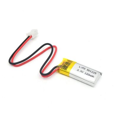 comprar Pequeno pacote de baterias LiPo 501225 de 3,7 V 120 mAh para produtos digitais Fabricação em linha