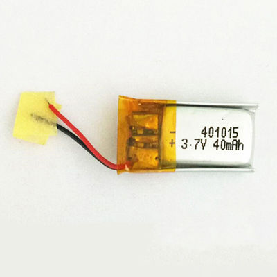 bateria pequena da bateria 401015 25mAh Lipo do polímero 3,7 V do li da bateria
