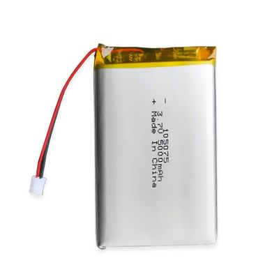 Capacidade de LP105075 3.7V 5V 5000mAh Li Polymer Rechargeable Battery High