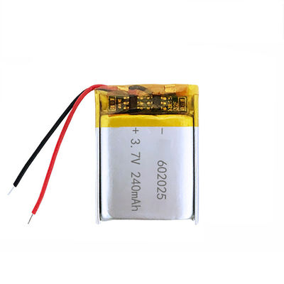 500 bateria de lítio do polímero dos ciclos 3.7V Li Polymer Cell 250mAh com KC