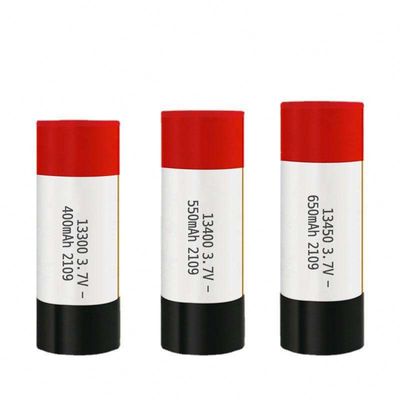 3.7V 400mAh 500mAh Bateria recarregável de íons de lítio para aplicações de cigarros eletrônicos