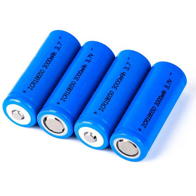 Bateria de Lítio Recarregável de Íon de Lítio 18650 de Alta Capacidade 3.7V 3000mAh com Vida Útil de Ciclo de 500 Vezes
