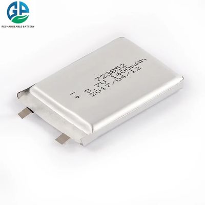 A elevação descarrega Li Ion Batteries 723852 3.7v 1400mah 1500mah para Mini Power Emergency