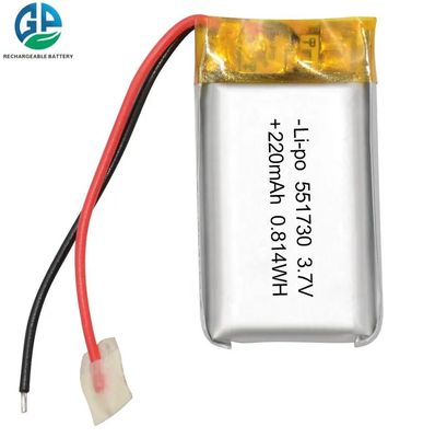 551730 blocos feitos sob encomenda 3.7v 150mah 200mah 220mah 250mah 400mah 500mah da bateria de Lipo