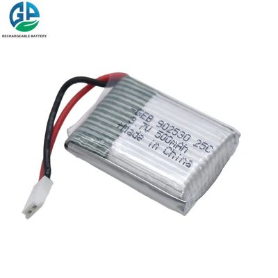 Bloco 902530 500mAh recarregáveis 3.7V 25C da bateria do polímero do lítio do KC do CE