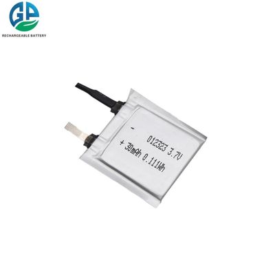 3.7V 30mAh Li Ion Rechargeable Battery 012323 KC habilitado
