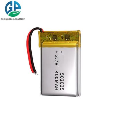 bateria 400mah/502035 do polímero do lítio do Li-polímero do bloco de bateria do lítio 3.7v